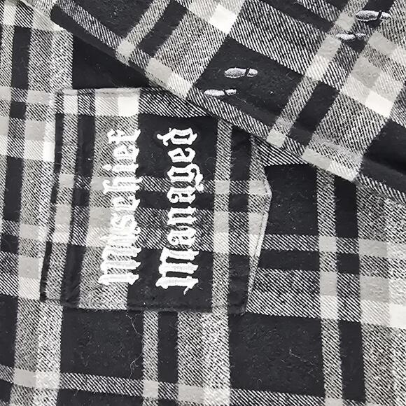 Harry Potter Cakeworthy Black and White Plaid Flannel Shirt 4XL - Picture 2 of 7